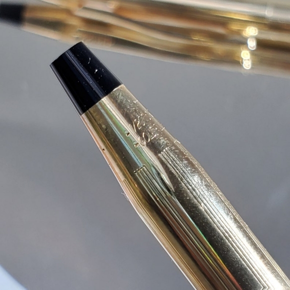 CROSS 1/20 12k Gold Filled Pen and Pencil Set w/Original Presentation Box - Picture 6 of 10